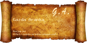 Gazda Aranka névjegykártya